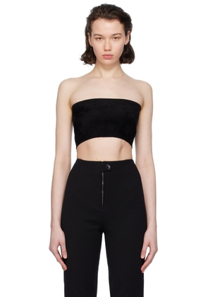 ALAÏA Black Bandeau Tube Top