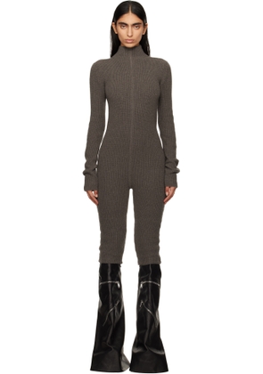 Rick Owens Gray Porterville Knit Headon Jumpsuit