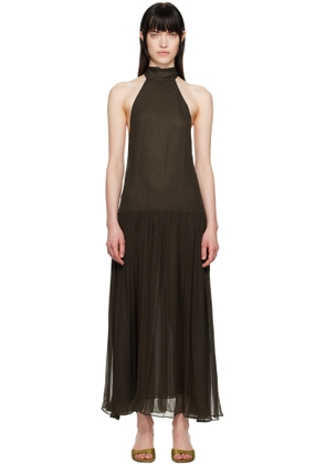 BEC + BRIDGE Brown Inka High Neck Maxi Dress
