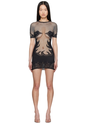 Poster Girl Black Pin Up Minidress