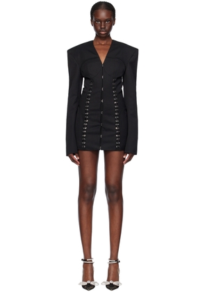 MACH & MACH Black Corset Minidress