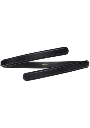ALAÏA Black Flex Thin Twist Belt