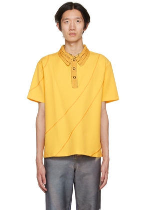 PONDER.ER SSENSE Exclusive Yellow Lane Polo
