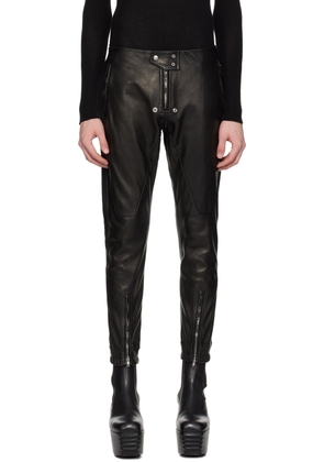 Rick Owens Black Luxor Leather Pants