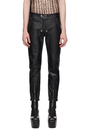Rick Owens Black Luxor Leather Pants