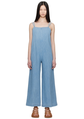 A.P.C. Blue Sunset Denim Jumpsuit