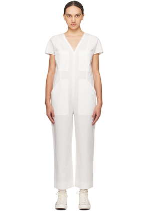 A.P.C. White Ilina Jumpsuit