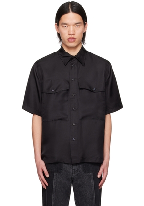 Sunflower Black Flap Pocket Shirt