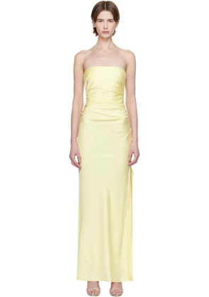BEC + BRIDGE Yellow Eternity Strapless Maxi Dress