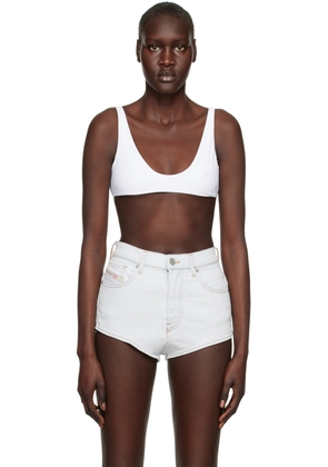 Diesel White Taratwist Bikini Top