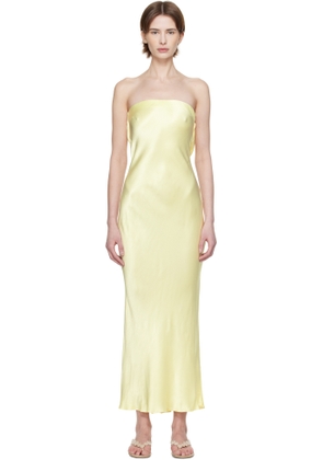 BEC + BRIDGE Yellow Moon Dance Strapless Maxi Dress