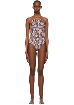 Anne Isabella SSENSE Exclusive Brown One-Piece Swimsuit