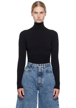 ALAÏA Black Rib Turtleneck