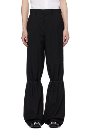 KUSIKOHC Black Rivet Trousers