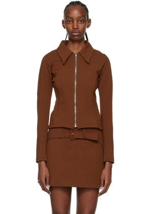 Anne Isabella Brown Viscose Shirt