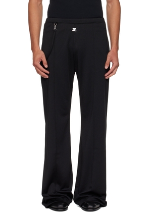 Courrèges Black Flare Interlock Tracksuit Pants