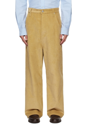 AMI Paris Tan Baggy Fit Trousers