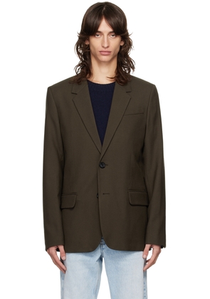 AMI Paris Brown Two Button Blazer