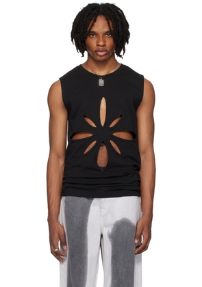 KUSIKOHC Black Cutout Tank Top