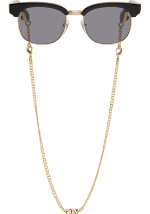 SOSHIOTSUKI Black 80S Classic Sunglasses