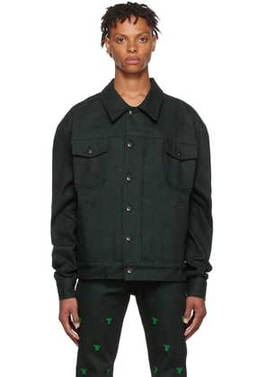 Theophilio SSENSE Exclusive Black Denim Jacket