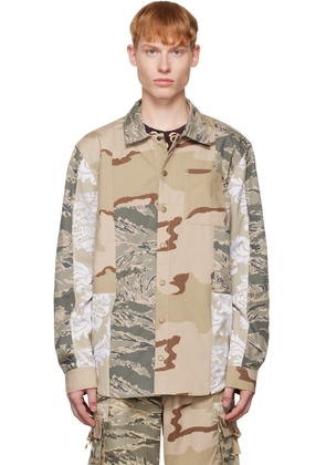 Marine Serre Beige Desert Jacket