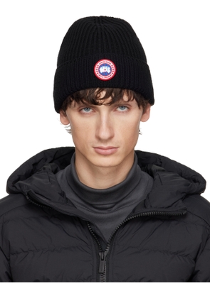 Canada Goose Black Rib Beanie