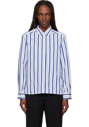 Wales Bonner White & Blue 'The Daylight' Shirt