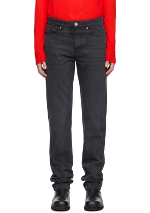 AMI Paris Black Classic Fit Jeans