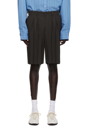 HOMME PLISSÉ ISSEY MIYAKE Brown Edge Ensemble Shorts