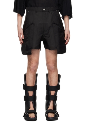 Rick Owens Black Stefan Cargo Shorts
