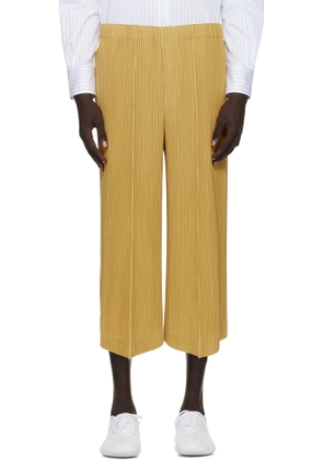 HOMME PLISSÉ ISSEY MIYAKE Yellow Monthly Color June Trousers
