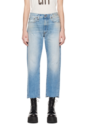R13 Blue Boyfriend Jeans