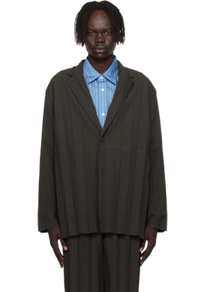 HOMME PLISSÉ ISSEY MIYAKE Brown Edge Ensemble Blazer