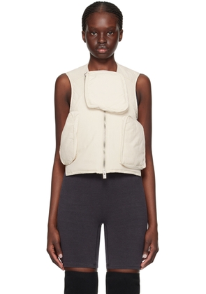 HELIOT EMIL Off-White Pooled Vest