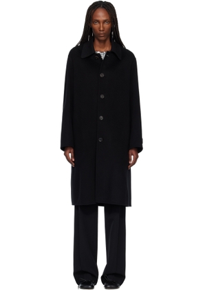 MM6 Maison Margiela Black Wool Coat