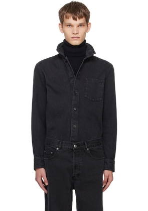 A.P.C. Black Vittorio Denim Shirt