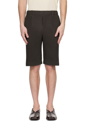 HOMME PLISSÉ ISSEY MIYAKE Brown Tailored Pleats 2 Shorts