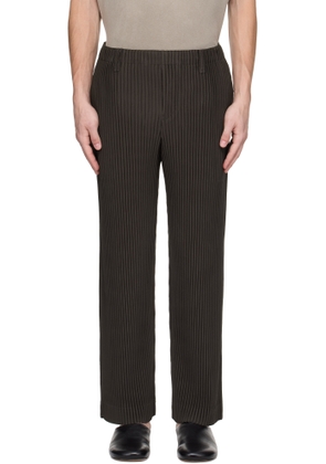 HOMME PLISSÉ ISSEY MIYAKE Brown Tailored Pleats 2 Trousers