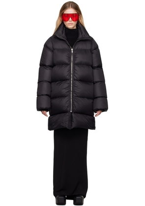 Rick Owens Black Porterville Turtle Down Coat
