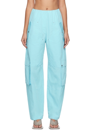 Paris Georgia Blue Elevated Cargo Pants