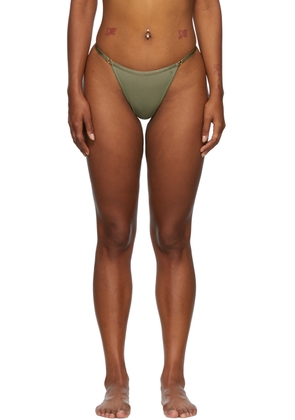 ANINE BING Green Pearl Thong