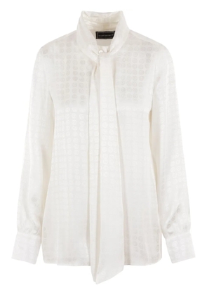 10 CORSO COMO lavallière shirt - White