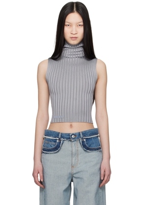 Marni Gray Turtleneck Tank Top