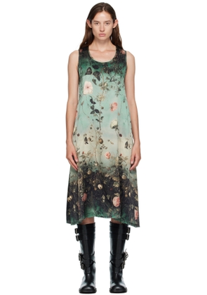 R13 Blue Sleeveless Midi Dress