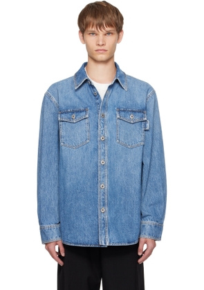 Bottega Veneta Blue Faded Denim Shirt