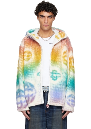 Casablanca Multicolor Halftone Monogram Fleece Jacket
