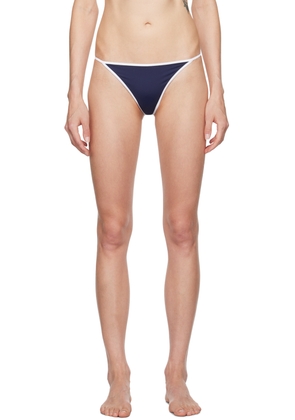 Sporty & Rich Navy & White Kate Bikini Bottom