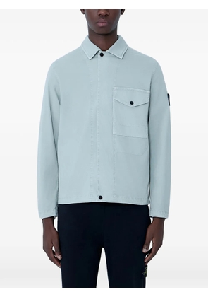 Stone Island patch zip shirt - Blue