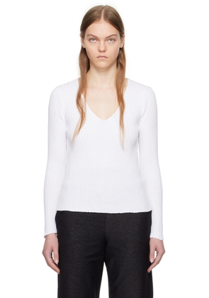 MM by Max Mara White Calcio Sweater